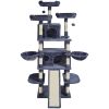 Cat Tree for Indoor Cats, 68.5" Cat Tower with 2 Cat Condos, Sisal Scratching Post, Hammocks, Top Perches, Jumping Platforms and Ramp