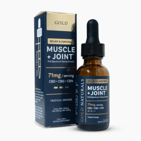 Muscle & Joint Relief Hemp Tincture â€“ Full-Spectrum CBD + CBG + CBN - Fast-Acting Pain Support, Recovery Boost, Natural Comfort Formula (Strength: Medium, size: 30 ML)
